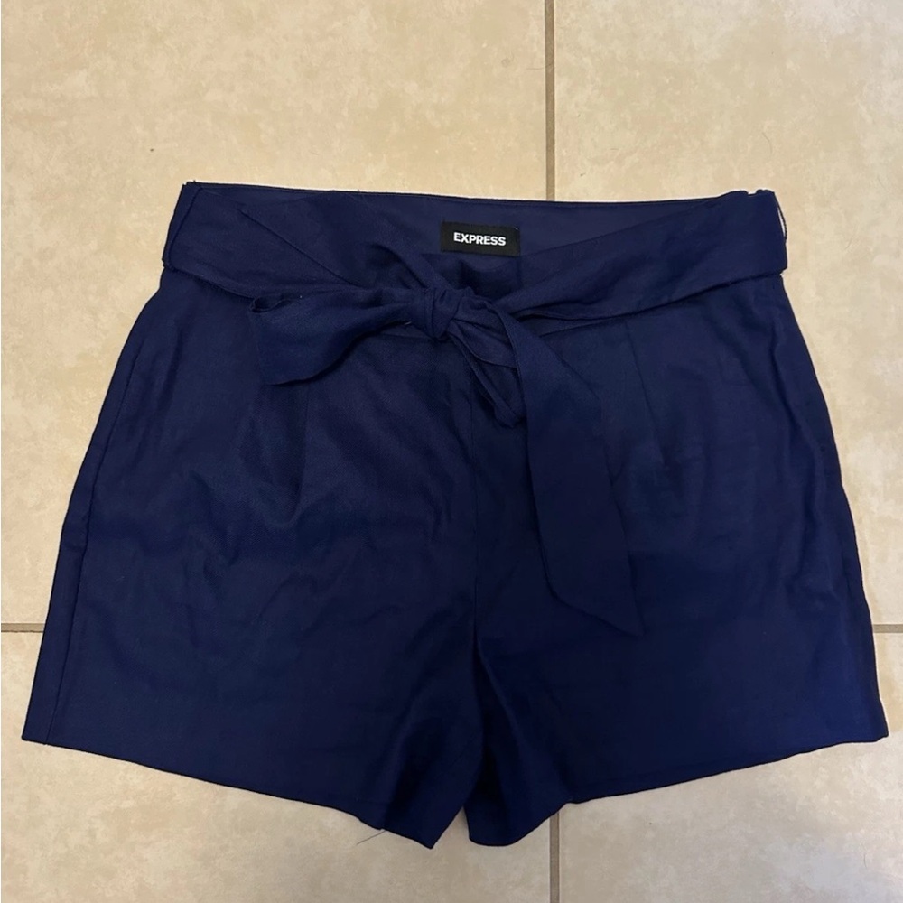Women’s Express High Rise Paper Bag Shorts